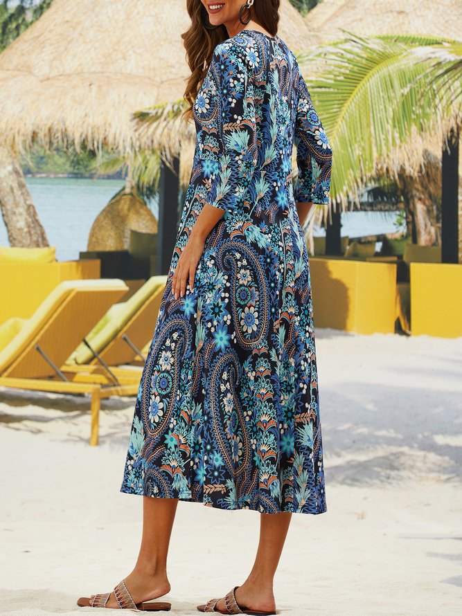 Paisley Vintage Flower Dress