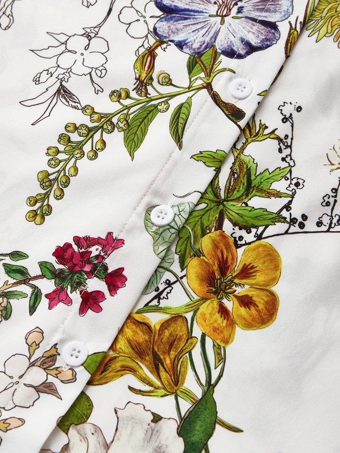 JFN Collar Floral Vacation Shirt