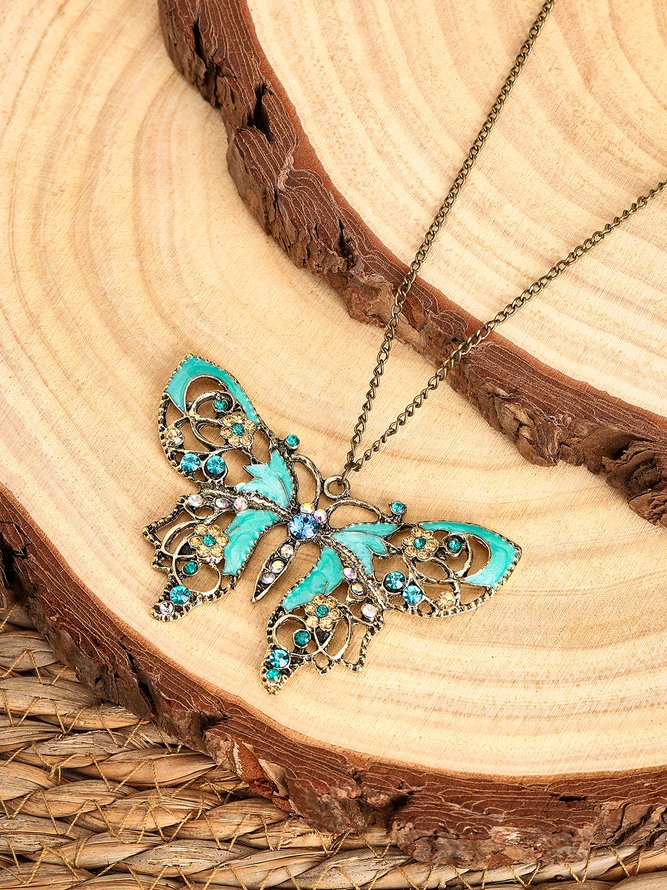 JFN  Vintage  Butterfly  Necklace