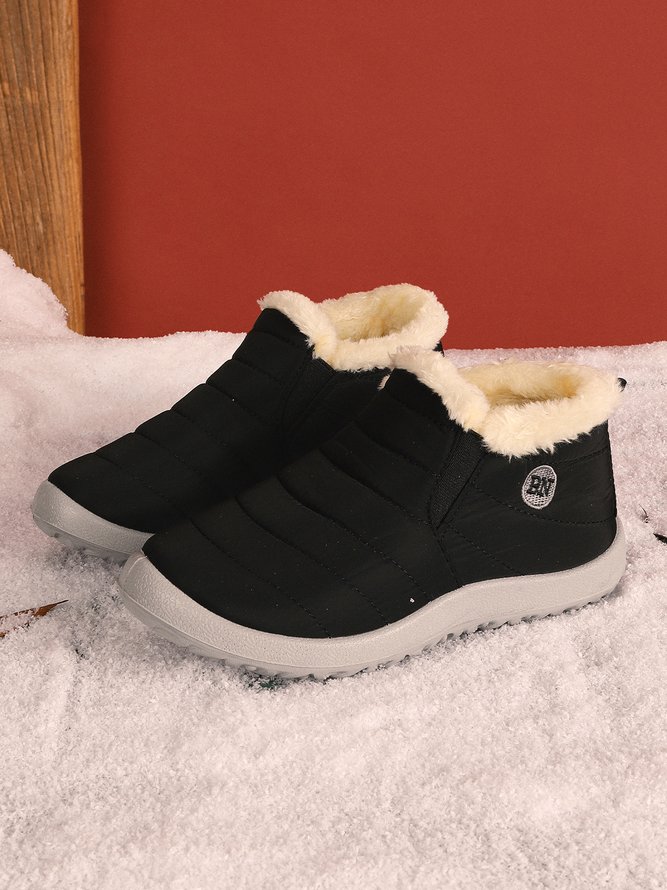 Winter Faux Fur Waterproof Windproof Warmth Snow Boots
