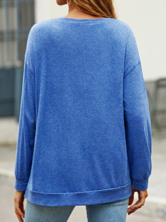 Crew Neck Casual Sister T-Shirt