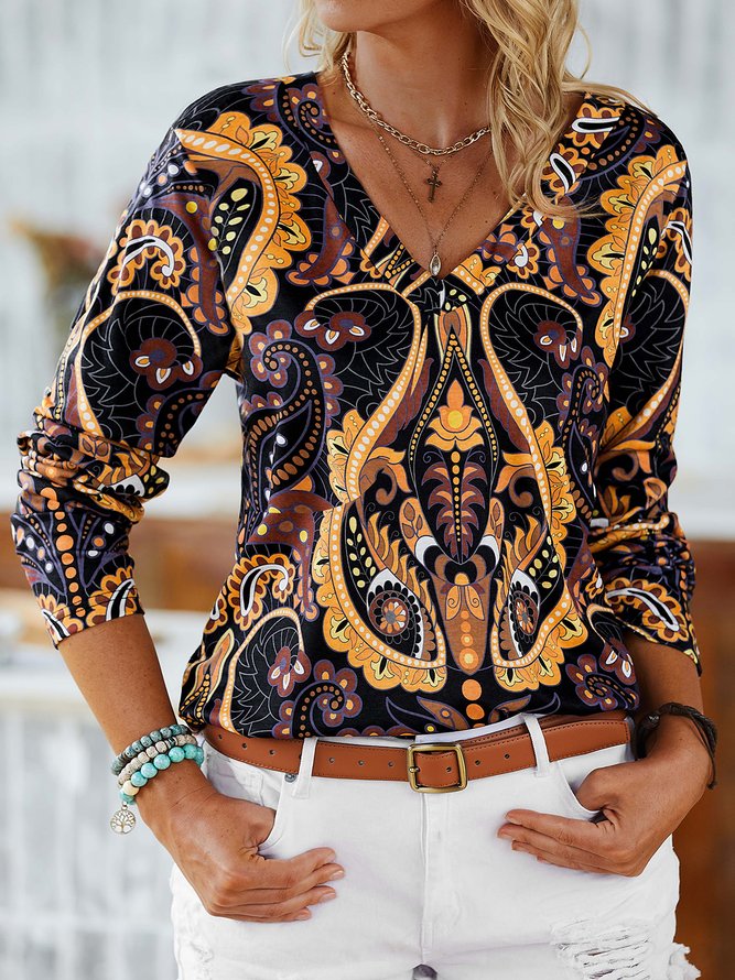 Paisley Vintage Fit T-Shirt