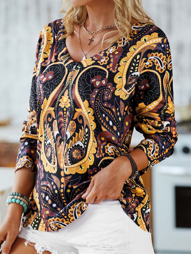 Paisley Vintage Fit T-Shirt
