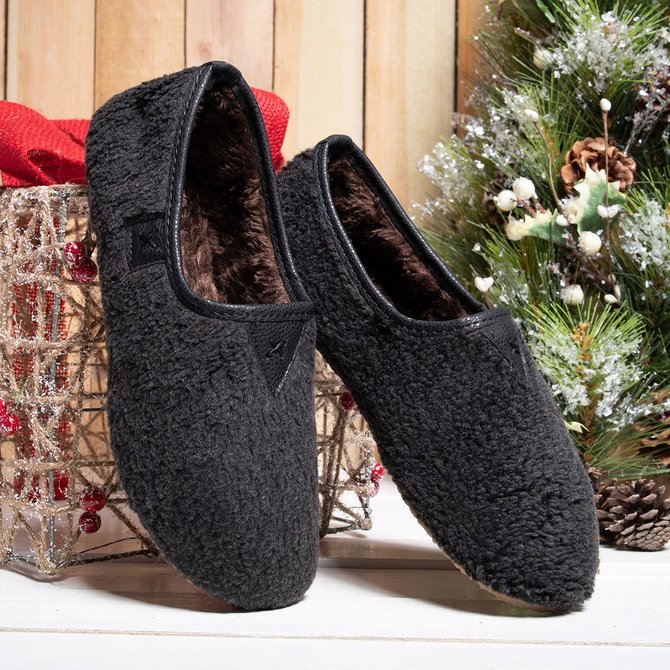 soft curly plush slip on warm loafers