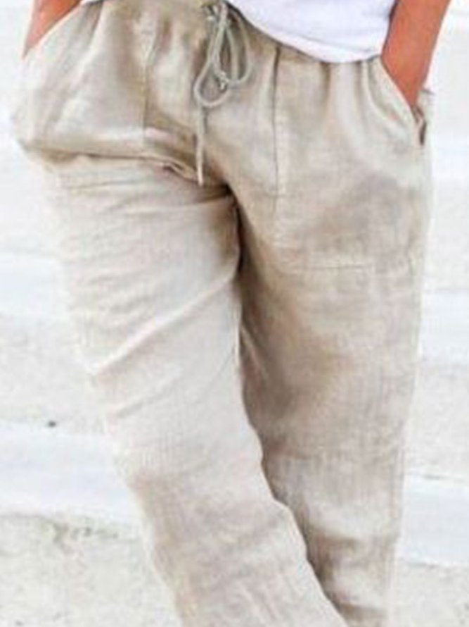JFN Solid Casual Pants