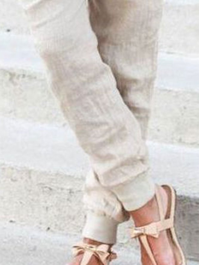 JFN Solid Casual Pants