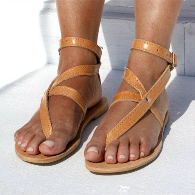 high heel flat sandals