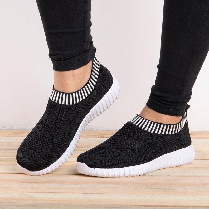 slip on sneakers with elastic strap