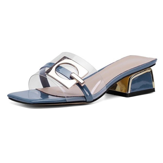 open toe slippers with heel