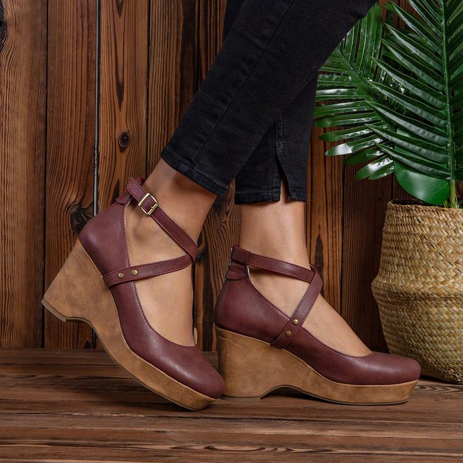 Clogs For Women Closed Toe Shoes Chunky Heels Ankle Strap Sandals Women's Shoes Clogs For