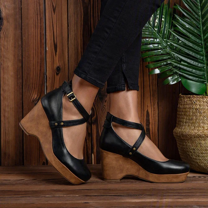 Clogs For Women Closed Toe Shoes Chunky Heels Ankle Strap Sandals