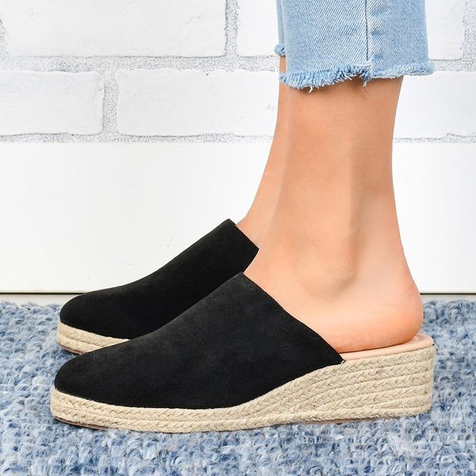 closed toe espadrilles low heel