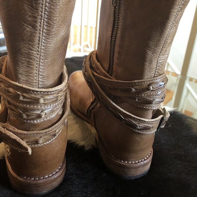 women's tall boots low heel