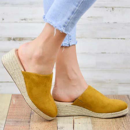 flat mule sandals closed toe