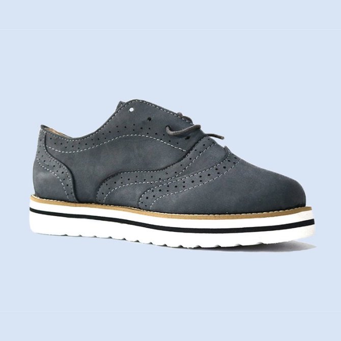 JFN Women's Lace Up Perforated Oxfords Shoes Casual Shoes