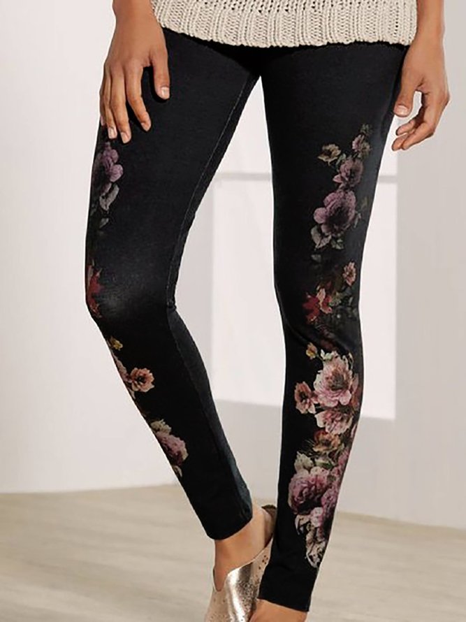 JFN Floral Printed Casual Leggings
