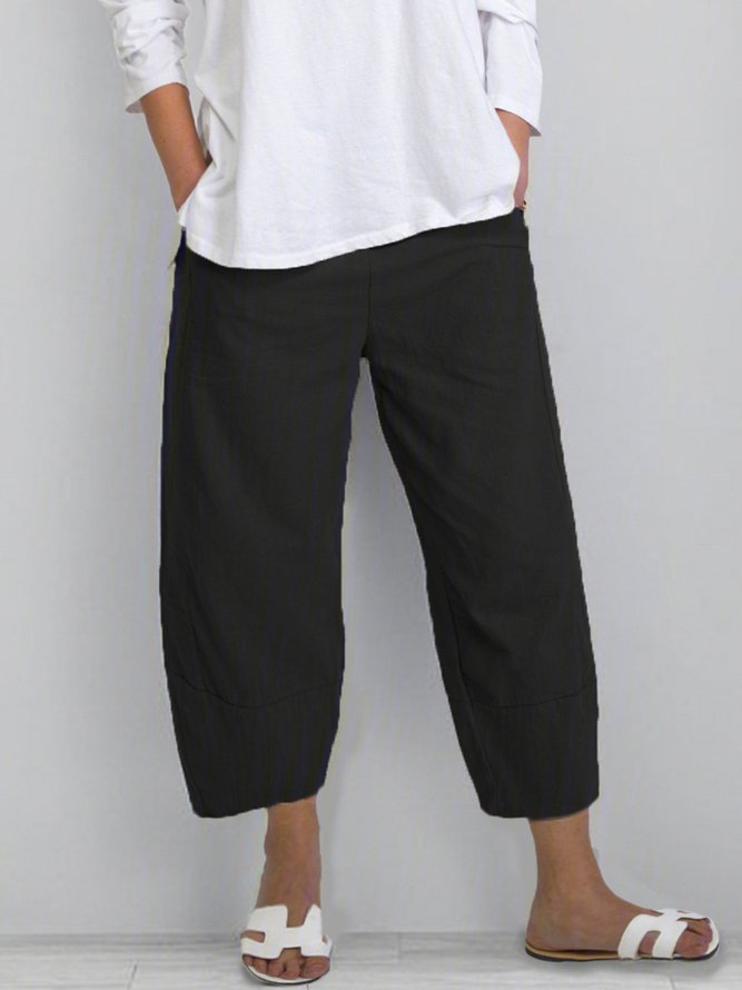 Women Cotton Pants Spring Summer Casual Pants