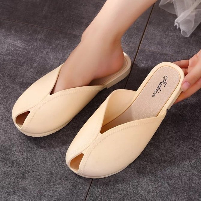 soft flat slippers