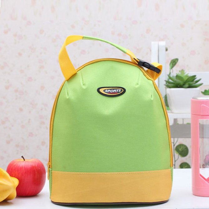 Casual Polka Dot Portable Lunch Bag Point Heat Retaining Storage Bag