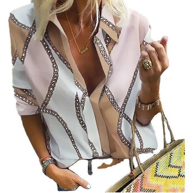 Long Sleeve Abstract Holiday Tops