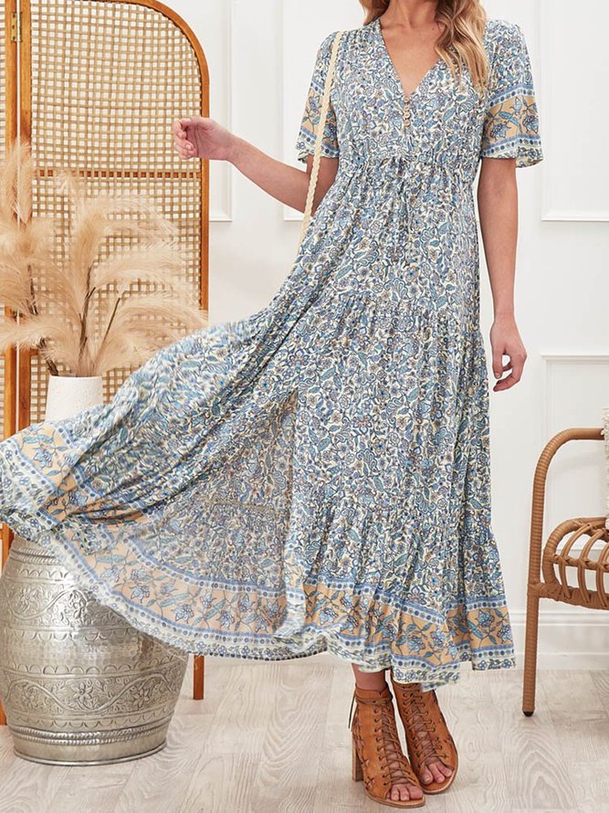 plus size bohemian dress