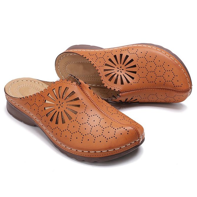 comfy closed toe sandals