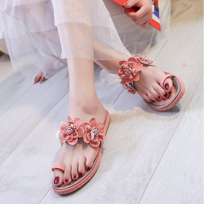 flat heel pu shoes