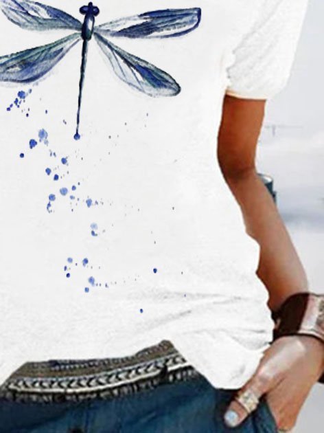 JFN Round Neck Dandelion Casual T-Shirt/Tee