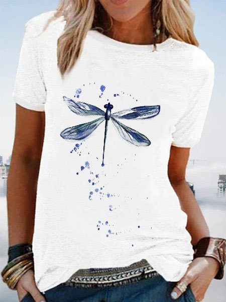 JFN Round Neck Dandelion Casual T-Shirt/Tee