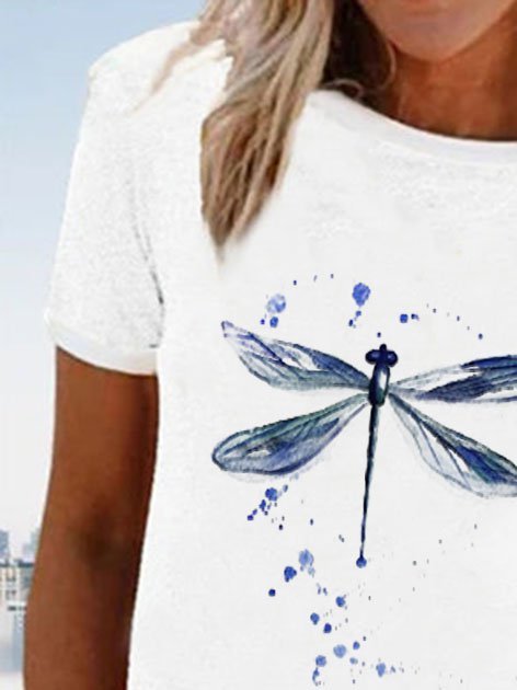 JFN Round Neck Dandelion Casual T-Shirt/Tee