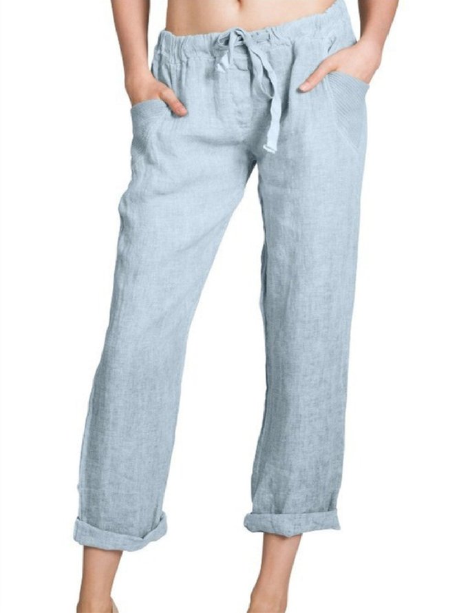 Cotton Basic Pants