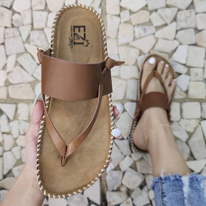 Women Casual Summer Daily Comfy Slip On Sandals