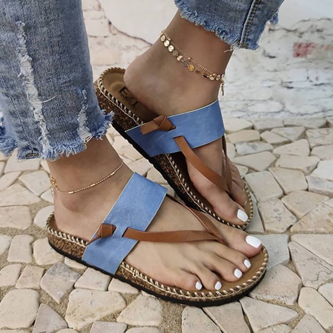 womens casual slip on sandals