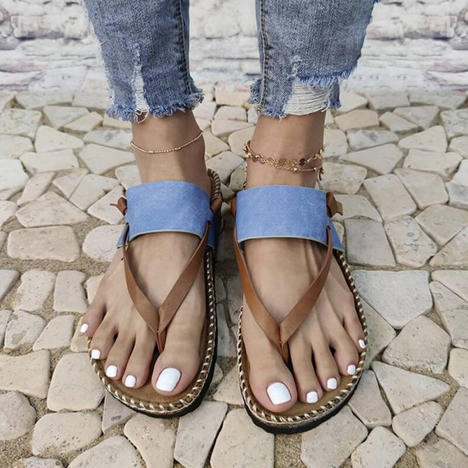 Women Casual Summer Daily Comfy Slip On Sandals