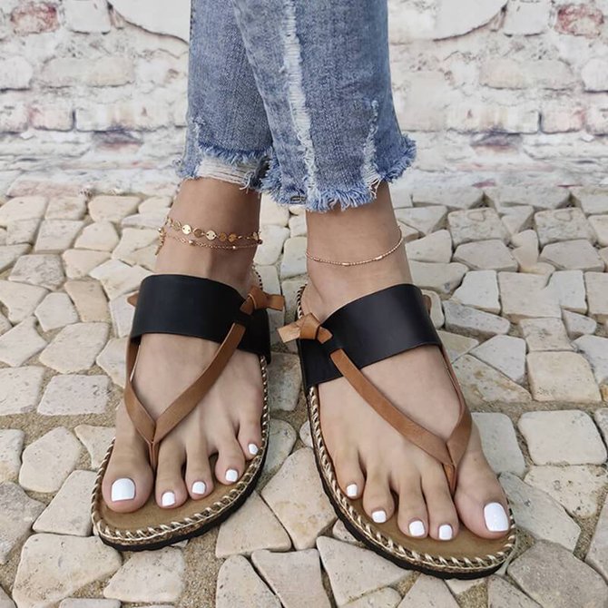 Women Casual Summer Daily Comfy Slip On Sandals