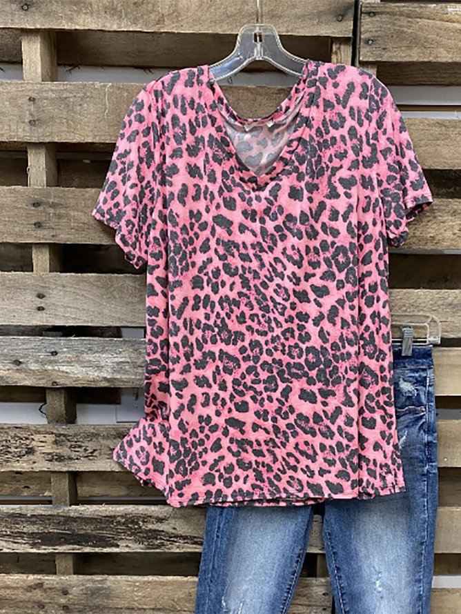 rainbow leopard shirt
