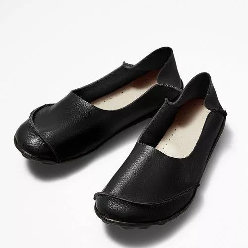 Slip On Leather Daily Casual Flats