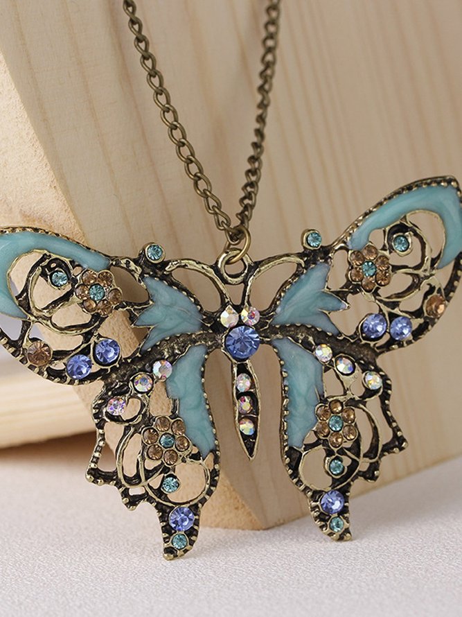 JFN  Vintage  Butterfly  Necklace