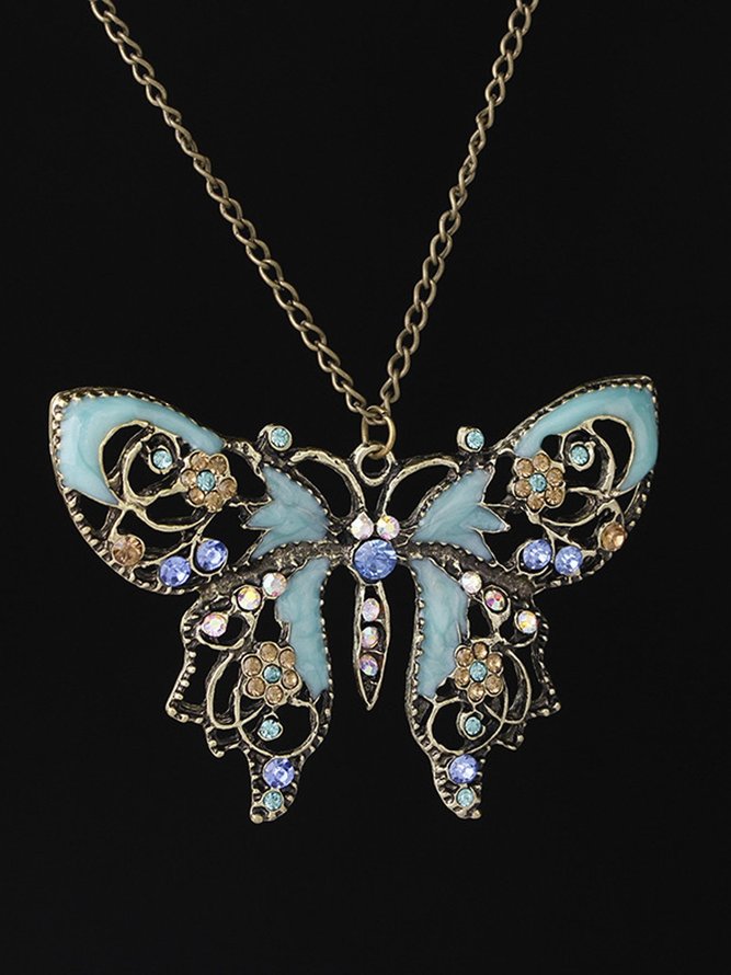 JFN  Vintage  Butterfly  Necklace
