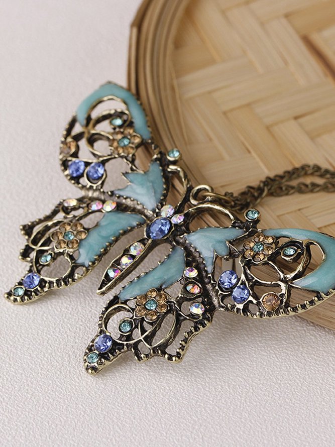 JFN  Vintage  Butterfly  Necklace