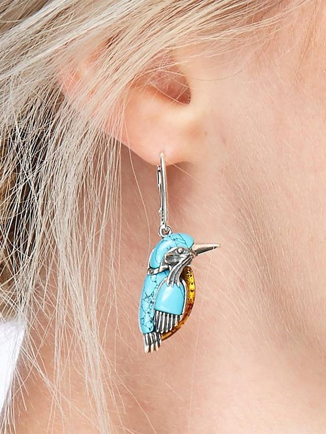 JFN  Alloy  bird  Earrings