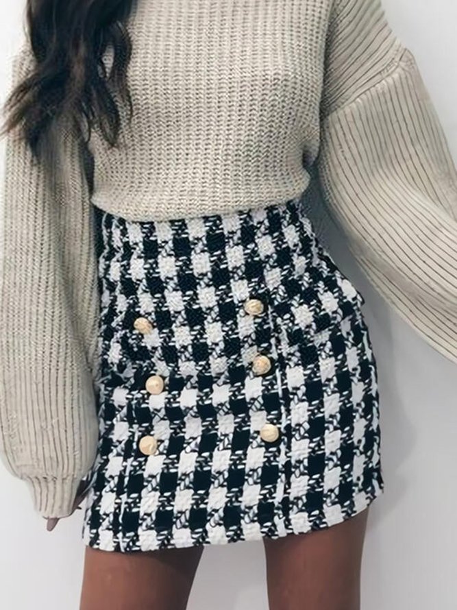 Print Above Knee Pencil Skirts