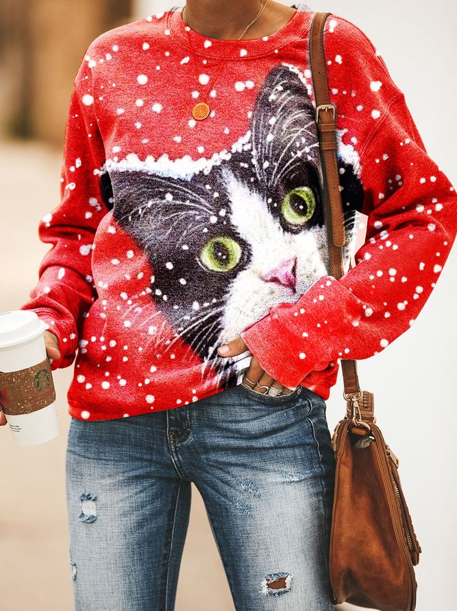womens cat sweatshirt