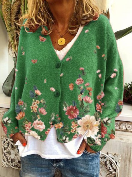 Casual Shift Long Sleeve Sweater coat