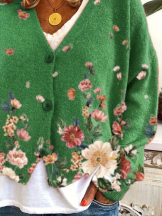 Casual Shift Long Sleeve Sweater coat