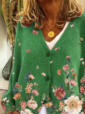 Casual Shift Long Sleeve Sweater coat
