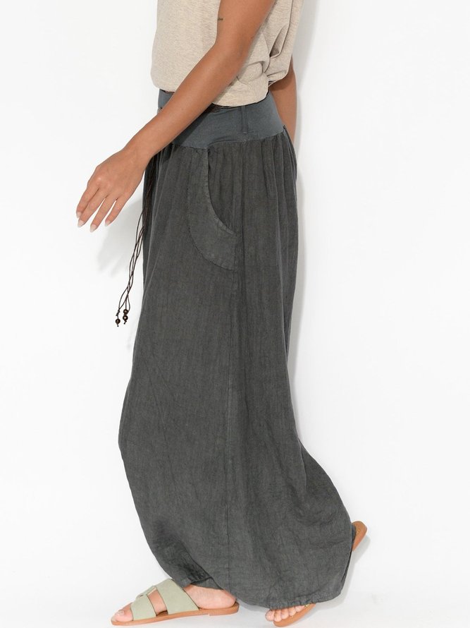 grey wide pants