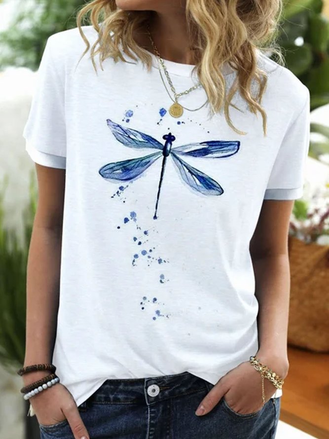 JFN Round Neck Dandelion Casual T-Shirt/Tee