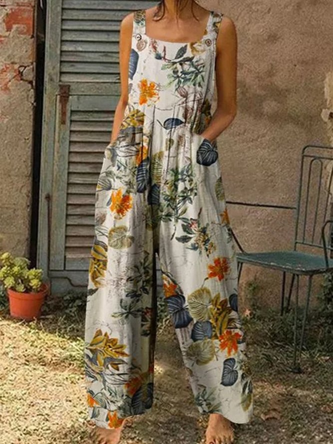 Casual Sleeveless Jumpsuit & Romper