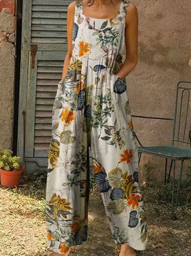 Casual Sleeveless Jumpsuit & Romper